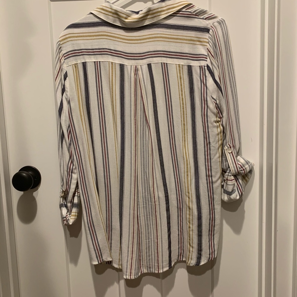Maven West Striped Button Up